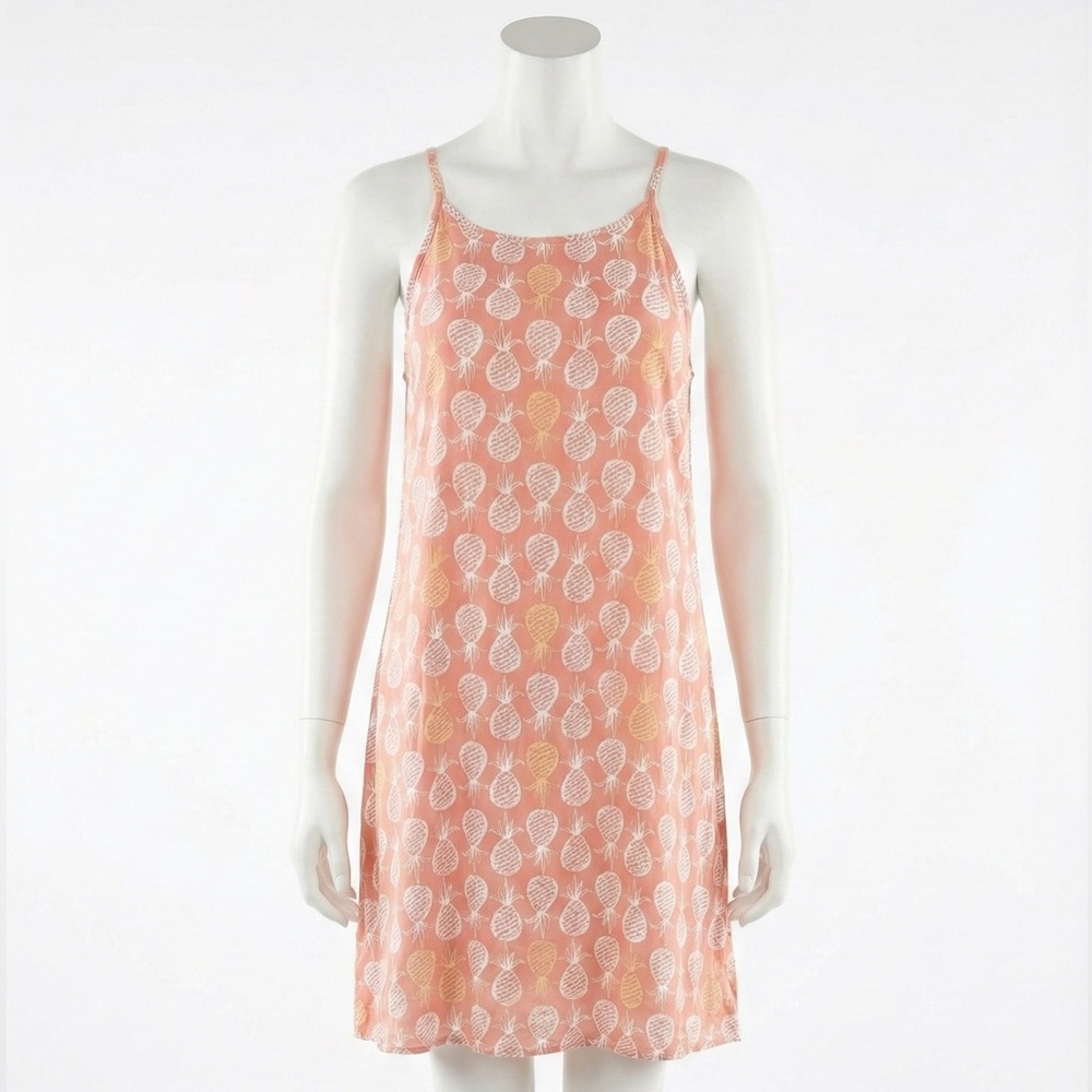Old Navy Girls Pink Pineapple Print Spaghetti Strap Summer Cami Sundress Large